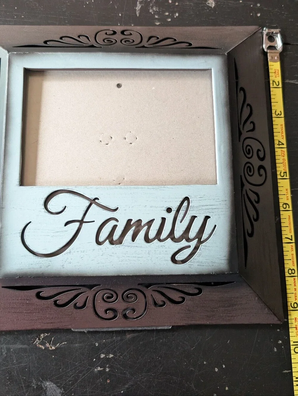 Vintage-style Square Metal Tabletop 